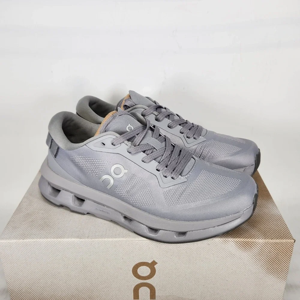 On Cloudzone Running Shoes Women Size 6.5 Alloy Rock Grey Lightweight Sneakers